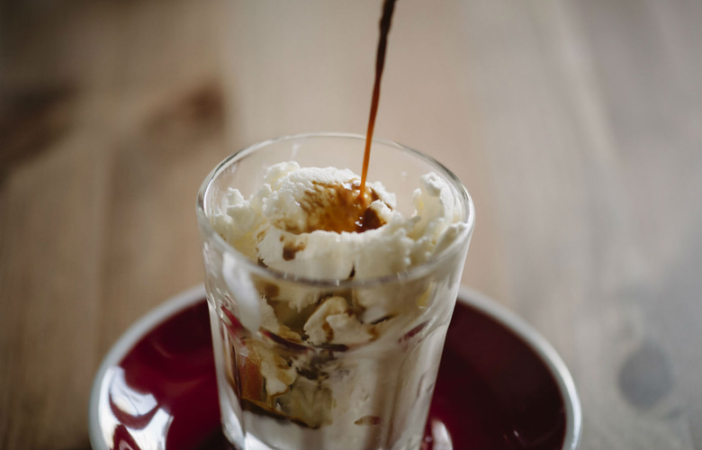 Coffee And Hazelnut Tipsy Affogato